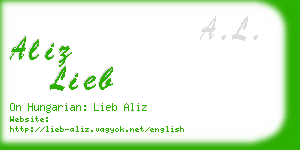 aliz lieb business card